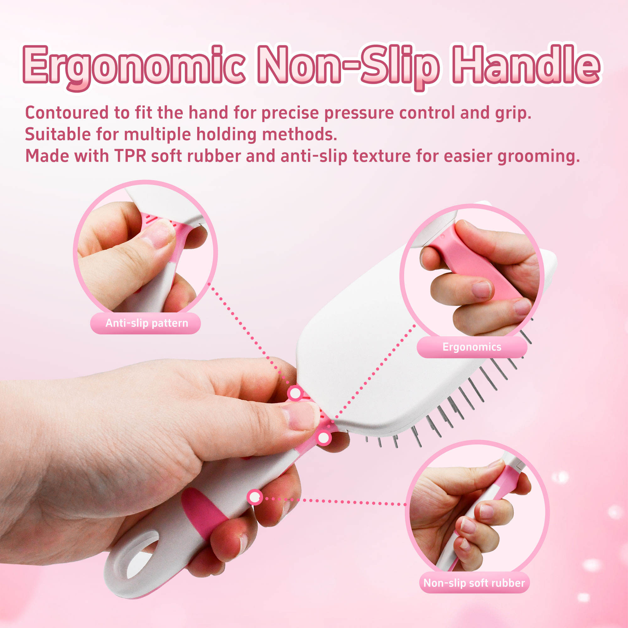 Professional extra Long Metal Pins Pet Hair Grooming Brush for Long Haired Dogs and Cats