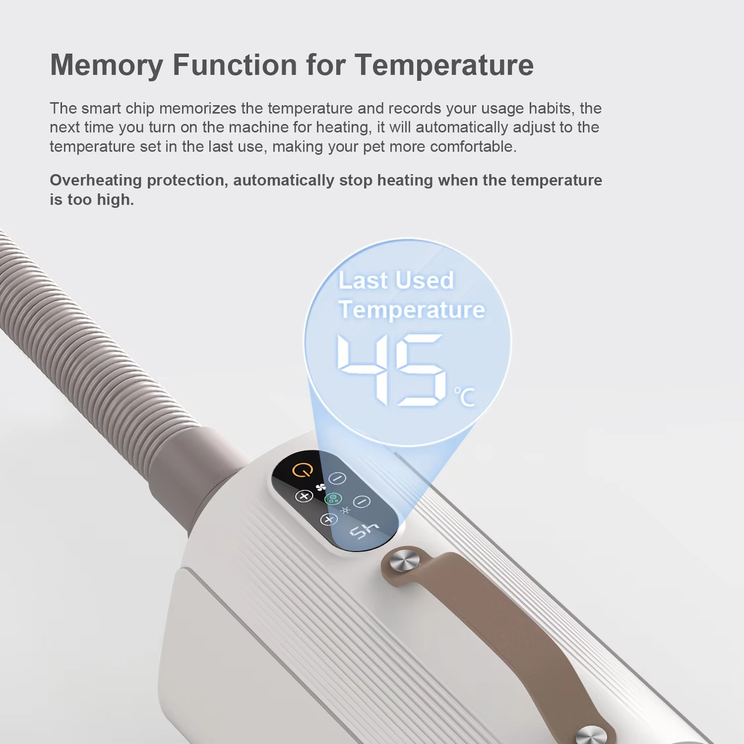 Home Use 4 Nozzles Screen Negative Ions Adjustable Airflow and Temperature Pet Grooming Dog Hair Force Dryer